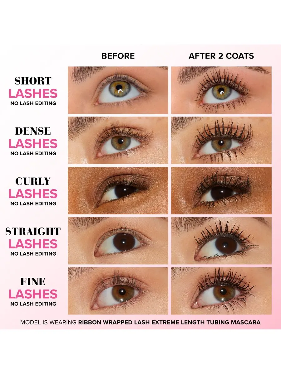 Тушь для ресниц Ribbon Wrapped Lash Tubing Mascara Too Faced, цвет extreme length tubing mascara — изображение 5 из 10