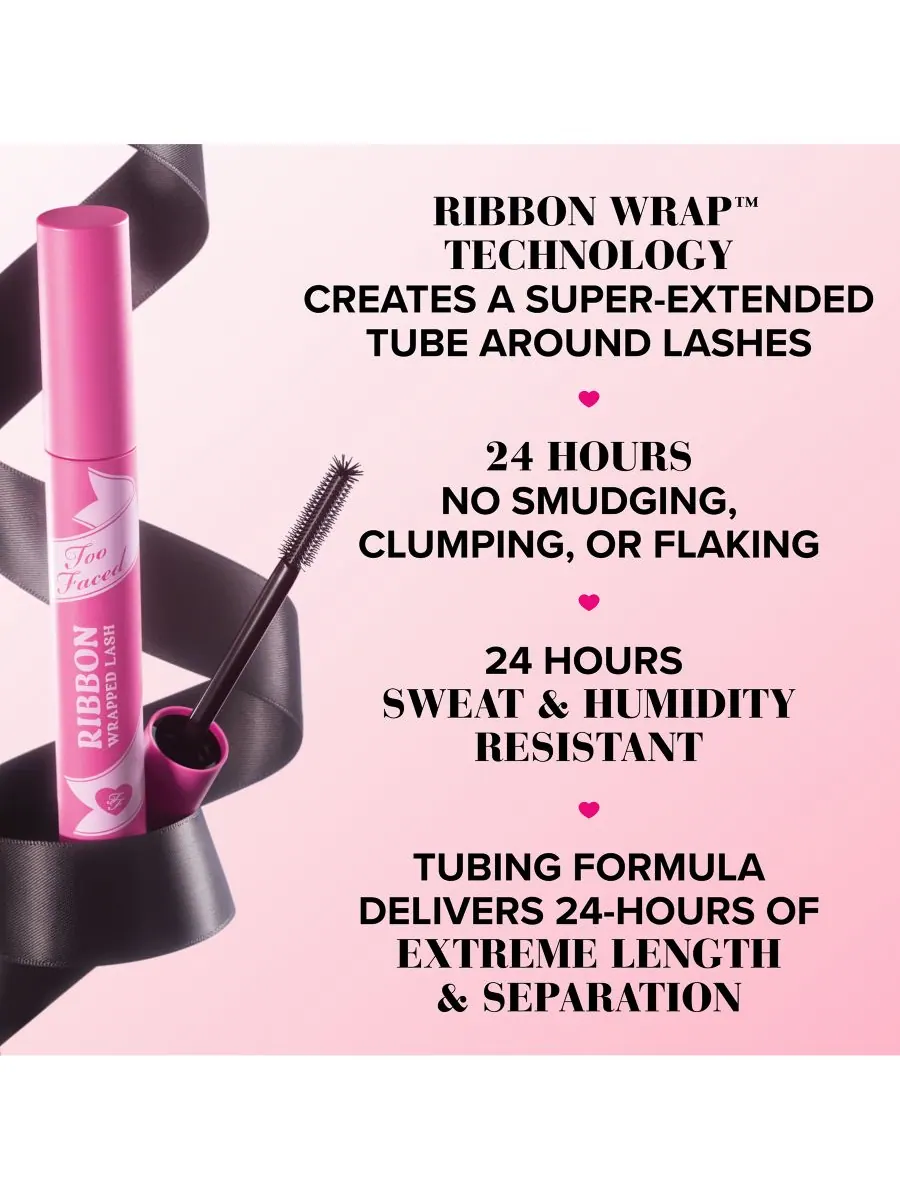 Тушь для ресниц Ribbon Wrapped Lash Tubing Mascara Too Faced, цвет extreme length tubing mascara — изображение 10 из 10
