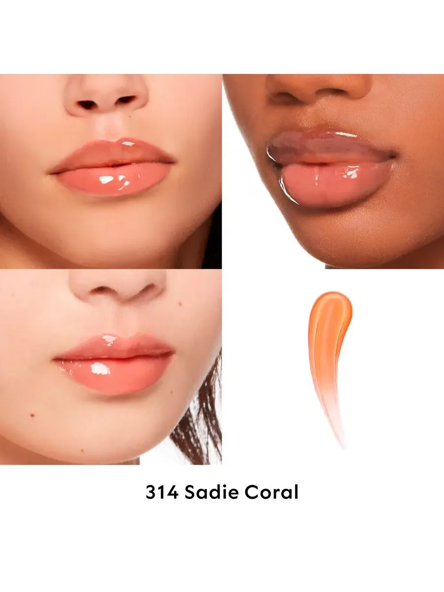 Gloss à Lèvres Увлажняющий и придающий объем губ блеск Gucci, 314 - Sadie Coral — изображение 3 из 9