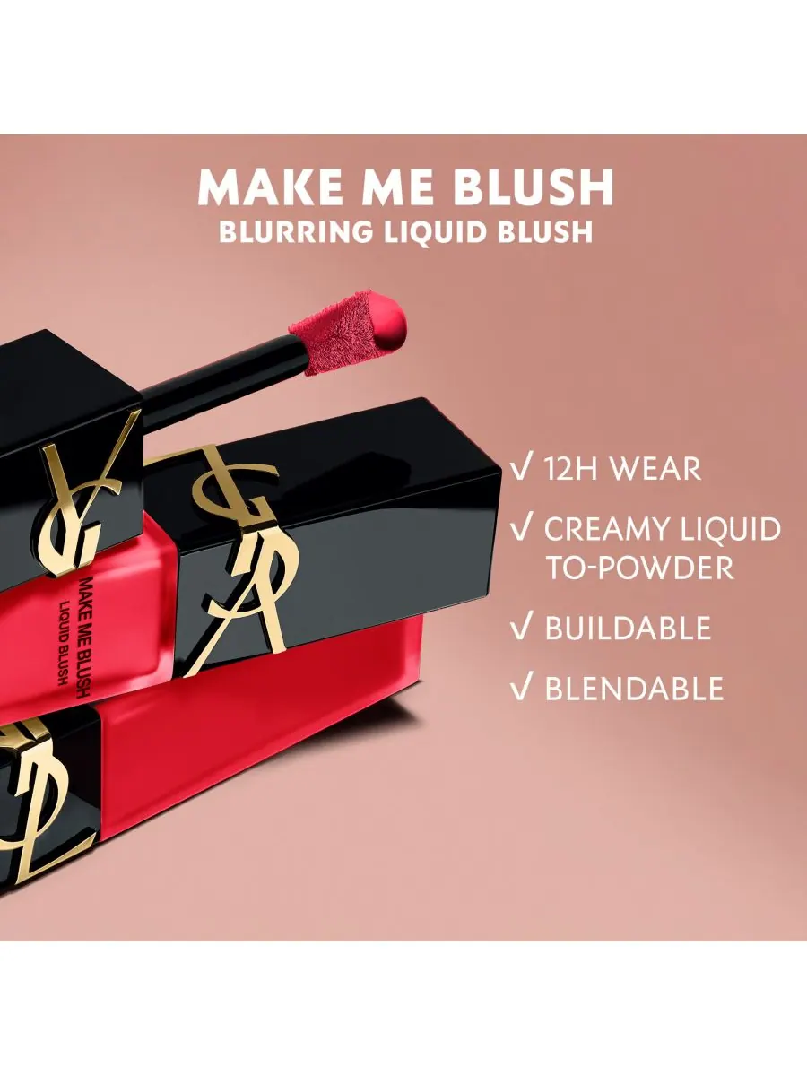 Жидкие румяна Make Me Blush Yves Saint Laurent, цвет 57 coral clash — изображение 3 из 4