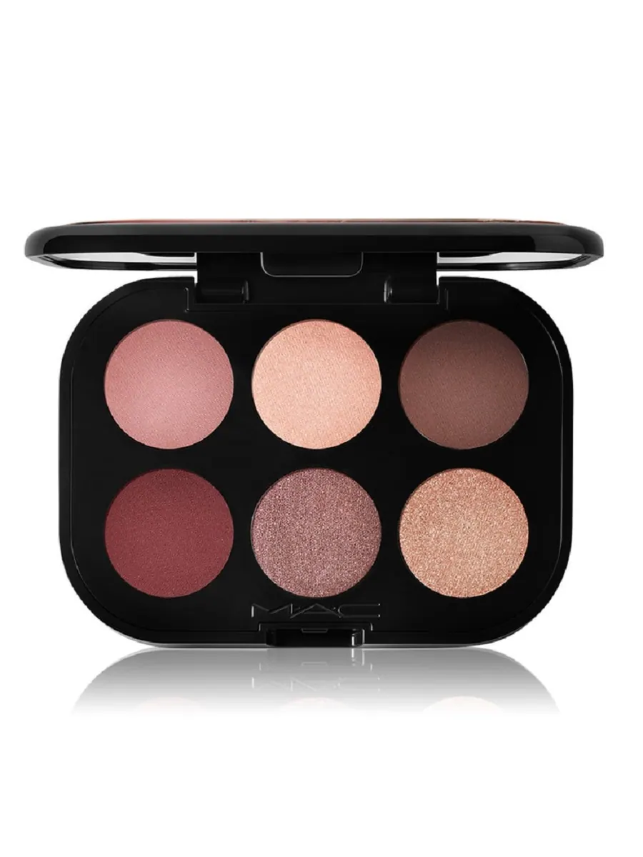 Палитра теней для век MAC Connect In Colour x6 оттенков, embedded in burgundy, 6.25 г