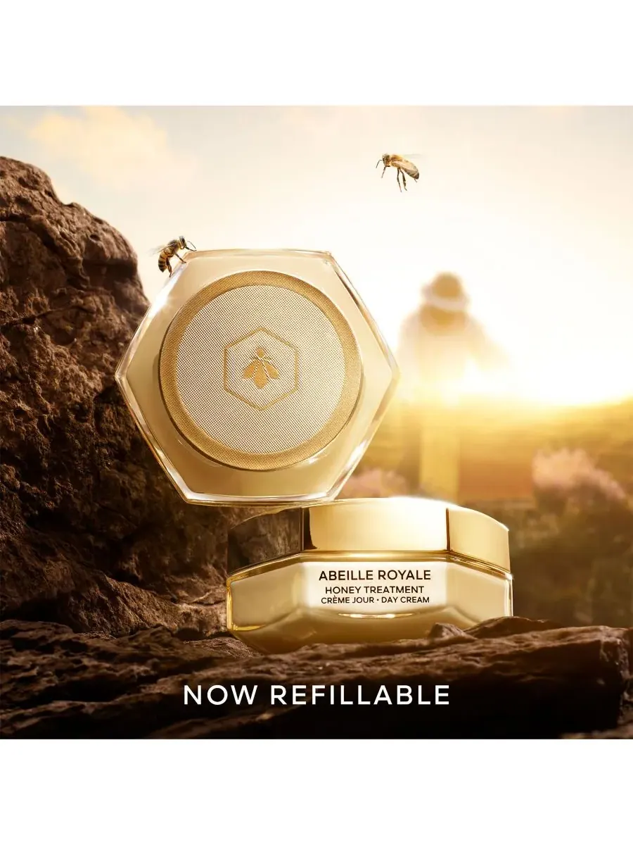 Крем для лица Guerlain — Дневной Abeille Royale Honey Treatment, сменный блок, 45 г — изображение 8 из 9