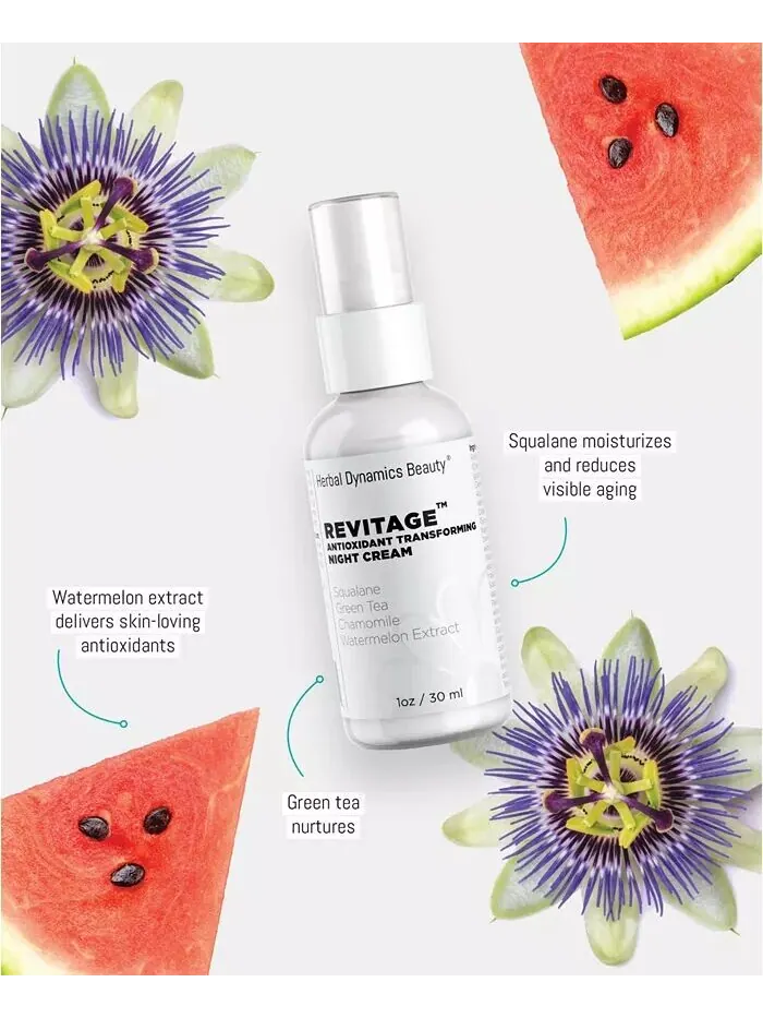 Крем для лица Herbal Dynamics Beauty — Revitage Антиоксидантный трансформирующий ночной — изображение 4 из 5