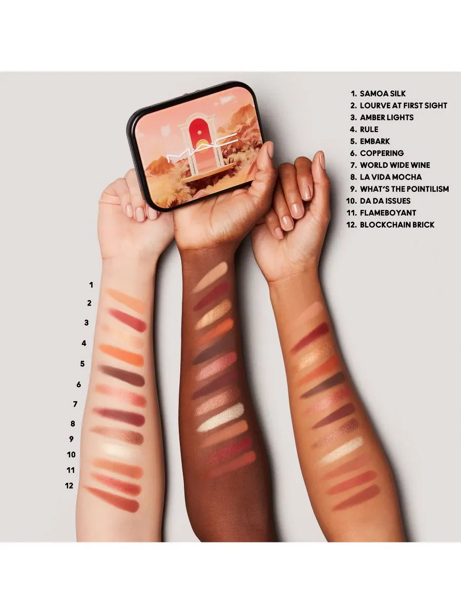 Палитра теней для век Connect In Colour Eye Shadow Palette - Future Flame Mac — изображение 4 из 8