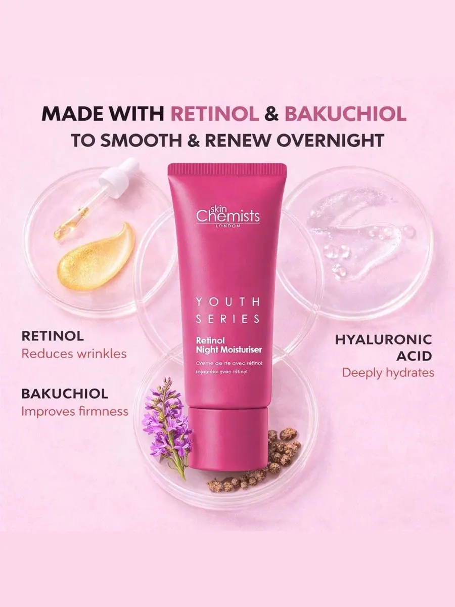Ночной крем с ретинолом и бакучиолом 50 мл skinChemists, Assorted Pre-Pack — изображение 4 из 6
