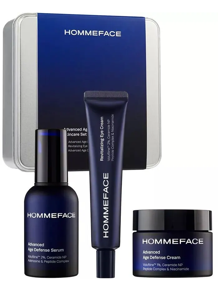 Набор для ухода за кожей Advanced Age Defense, 3 предмета Hommeface