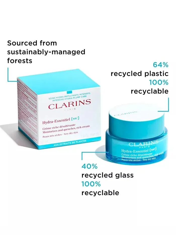 Крем для лица Clarins — Hydra-Essentiel Насыщенный с двойной гиалуроновой кислотой — изображение 6 из 7