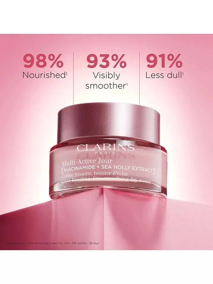 Крем для лица Clarins — Мультиактивный дневной увлажняющий для морщин, пор и сияния с ниацинамидом — изображение 2 из 10