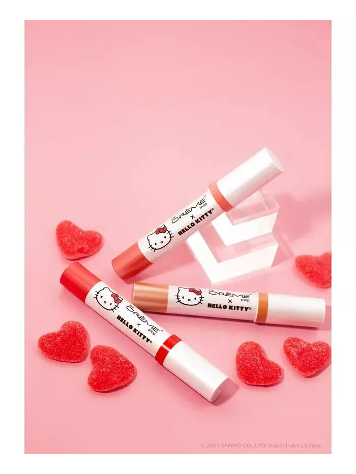 Увлажняющий бальзам для губ с оттенком Hello Kitty The Crème Shop, цвет Strawberry Sweetheart — изображение 4 из 5