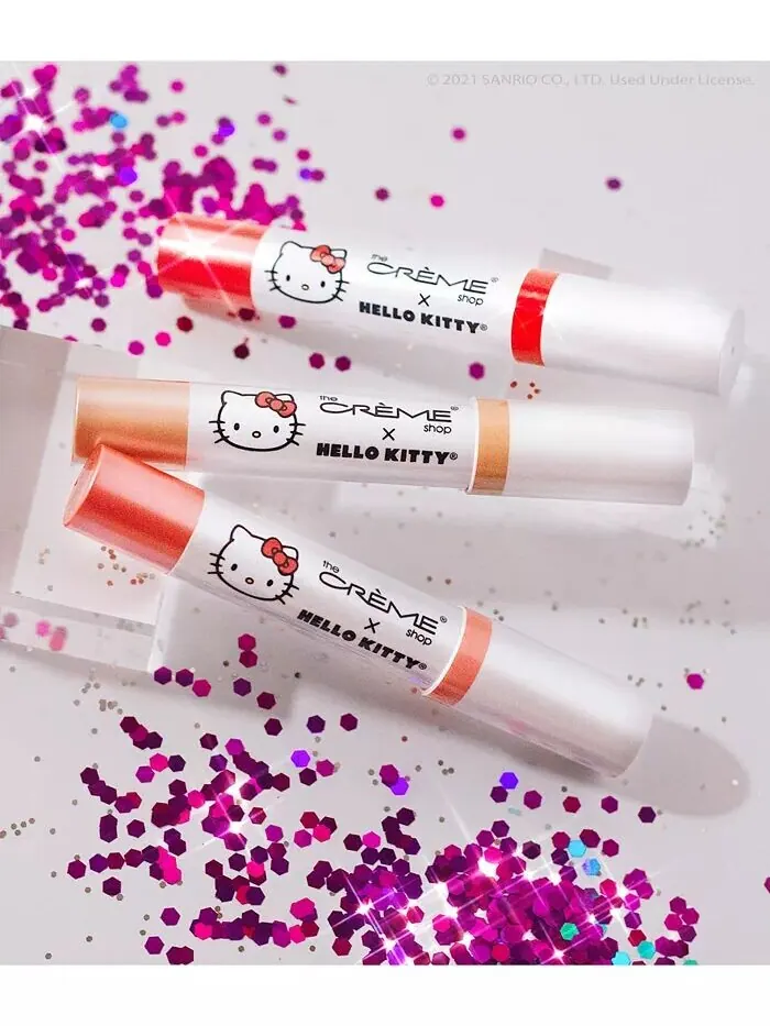Увлажняющий бальзам для губ с оттенком Hello Kitty The Crème Shop, цвет Peach Pout — изображение 2 из 5