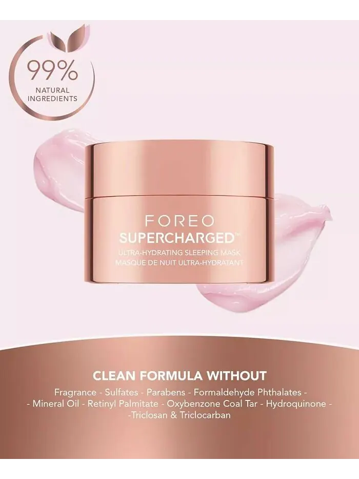 Маска для лица Foreo — Ультраувлажняющая ночная Supercharged, 75 мл — изображение 5 из 8