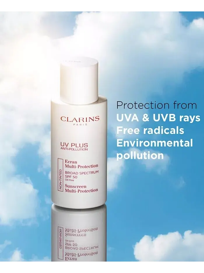 Антиоксидантный солнцезащитный крем для лица UV Plus Anti-Pollution SPF 50, 1,7 унции Clarins — изображение 7 из 7