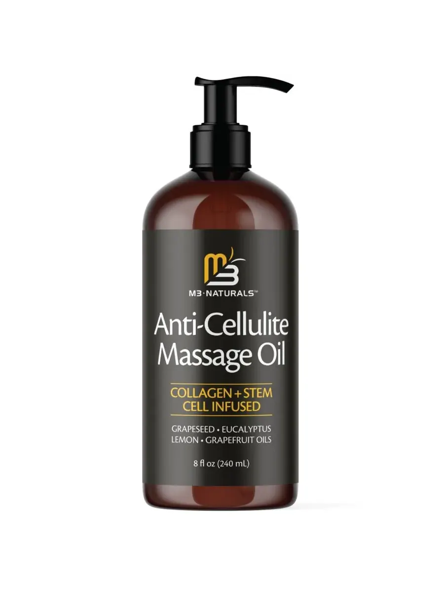 Массажное масло против целлюлита M3, грейпфрут и лимон | 227 мл M3 Naturals, Open Miscellaneous — без цвета