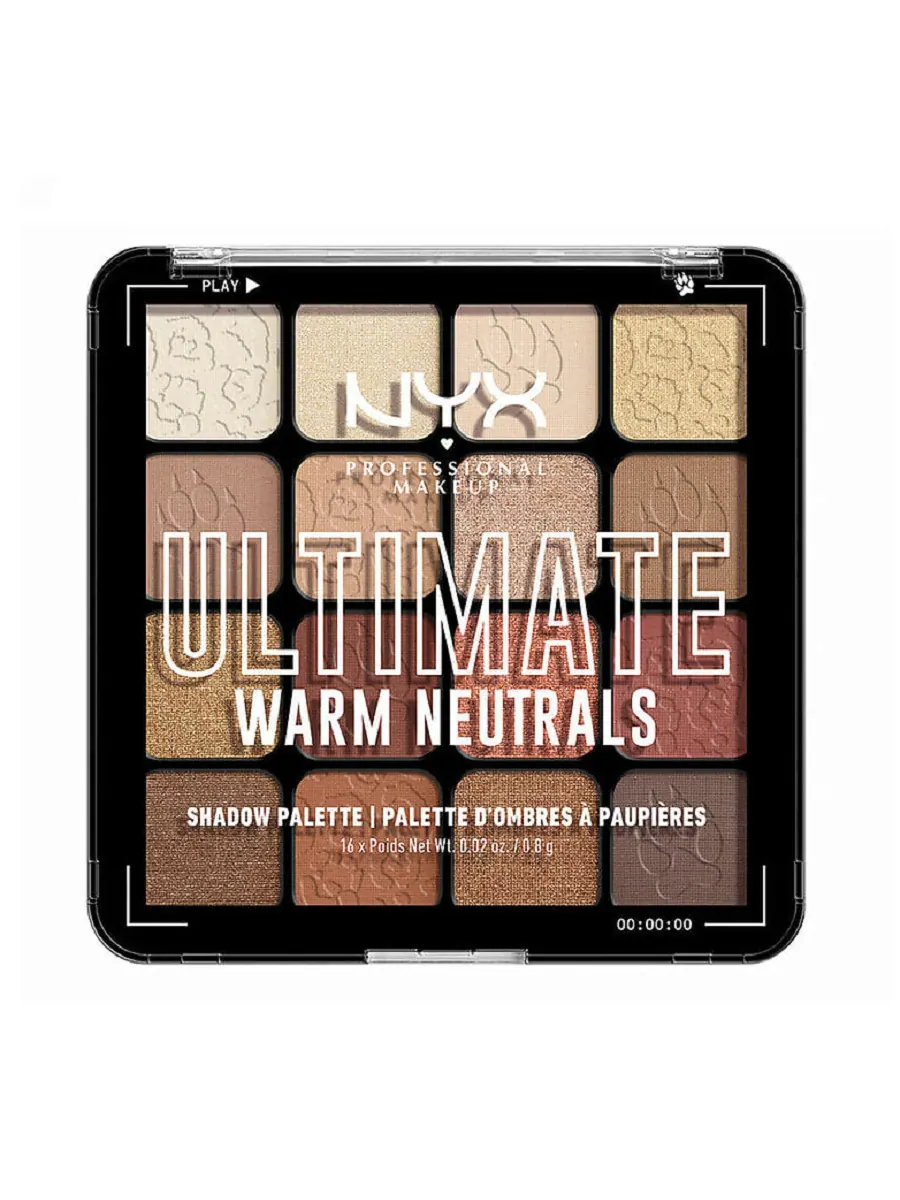 Палетка теней для век Nyx Professional Makeup Ultimate, warm neutrals