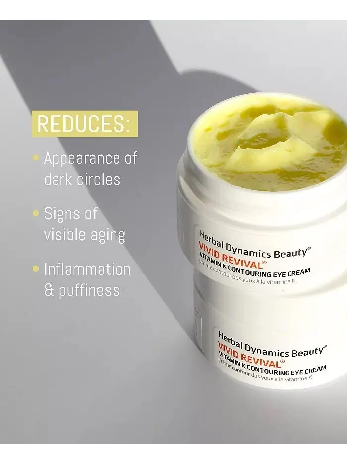 Осветляющий крем для век с витамином К и зеленым чаем Herbal Dynamics Beauty — изображение 5 из 6