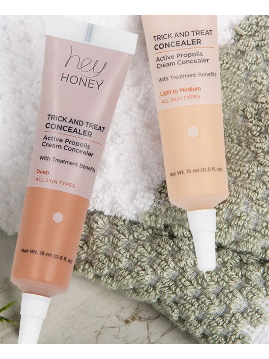 Консилер-крем с прополисом Trick and Treat, 15 мл Hey Honey, цвет light to medium tone — изображение 2 из 5