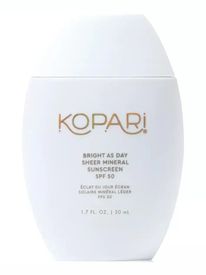 Прозрачный минеральный солнцезащитный крем Bright As Day SPF 50, 1,7 унции Kopari Beauty