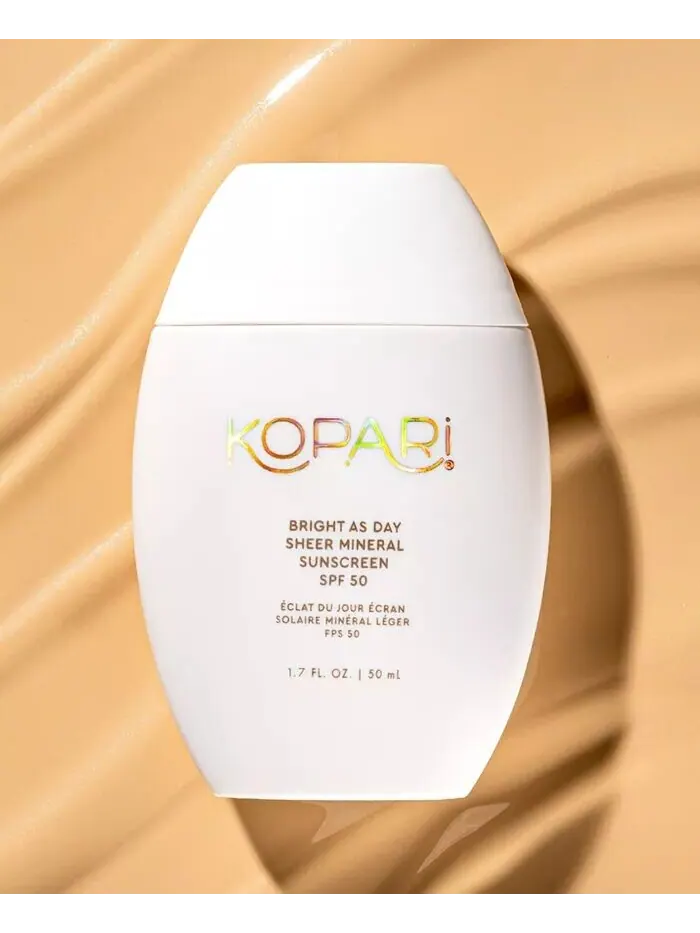 Прозрачный минеральный солнцезащитный крем Bright As Day SPF 50, 1,7 унции Kopari Beauty — изображение 2 из 12