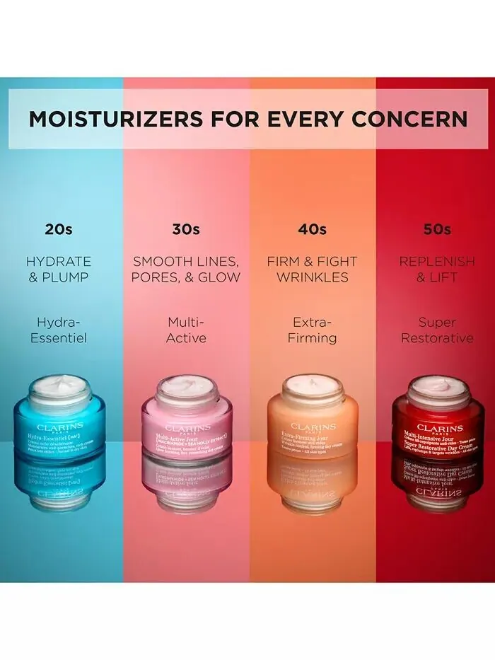 Крем для лица Clarins — Мультиактивный дневной увлажняющий для морщин, пор и сияния с ниацинамидом — изображение 10 из 10