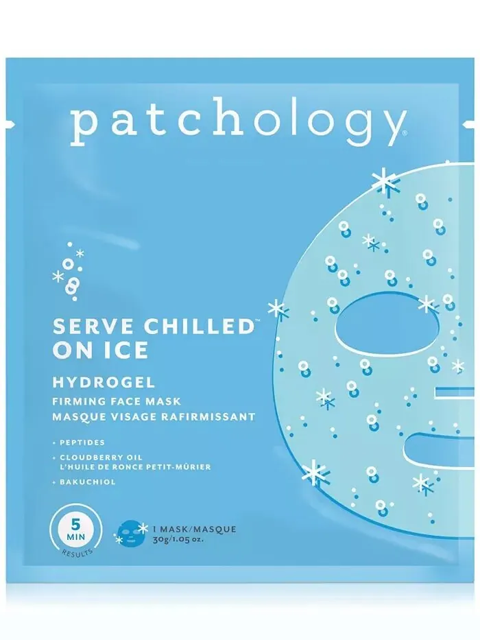 Сыворотка Patchology — Подавайте укрепляющую маску для лица охлажденной на льду