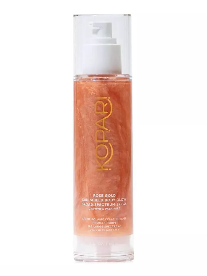 Солнцезащитный крем для тела с розовым золотом SPF 45 Kopari Beauty