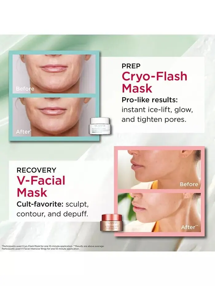 Маска для лица Clarins — Cryo-Flash с мгновенным лифтинговым эффектом и сиянием — изображение 10 из 11