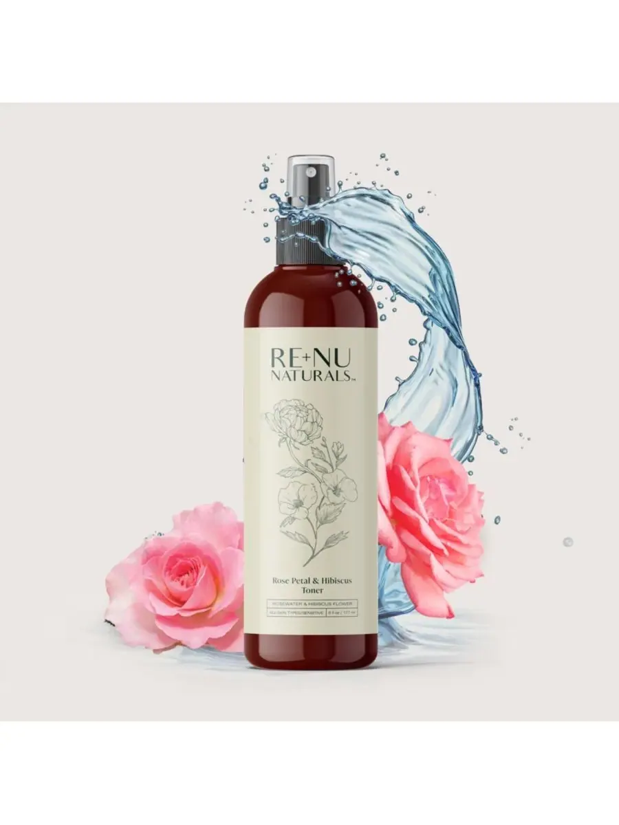 Тоник Renu Naturals — С лепестками розы и гибискусом , Natural Opaque — без цвета