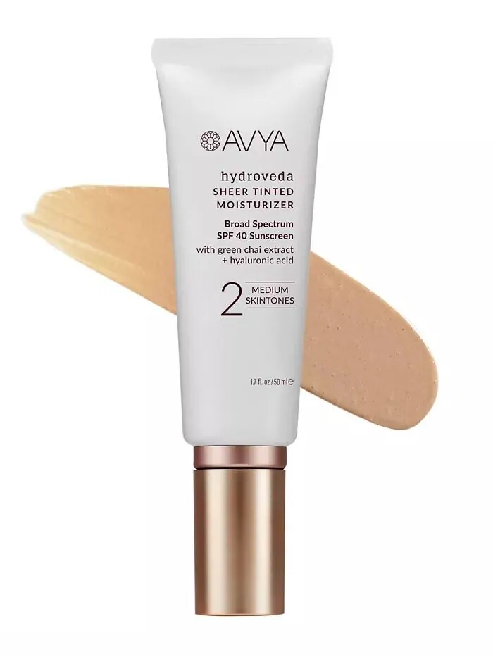 Сыворотка Avya — Hydroveda Sheer Тональный увлажняющий с SPF - средний