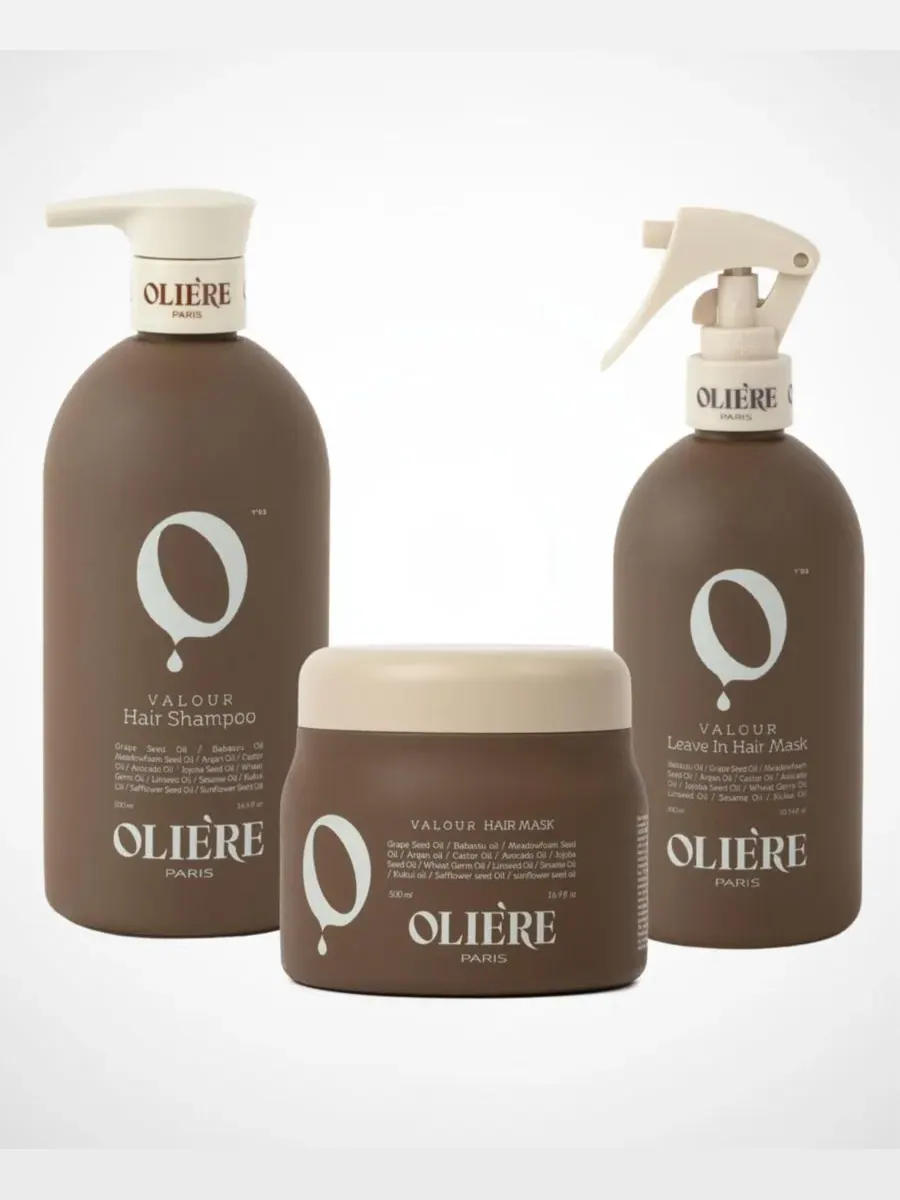 Oliere Paris Набор из трех средств для ухода за волосами Valour Essential Smoothing Hair Care Trio — мульти