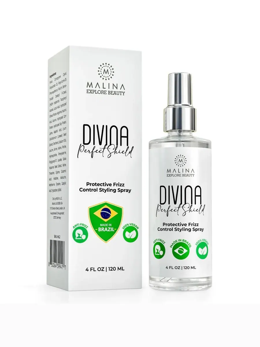 Malina Защитный спрей для укладки волос, предотвращающий пушение (Divina)