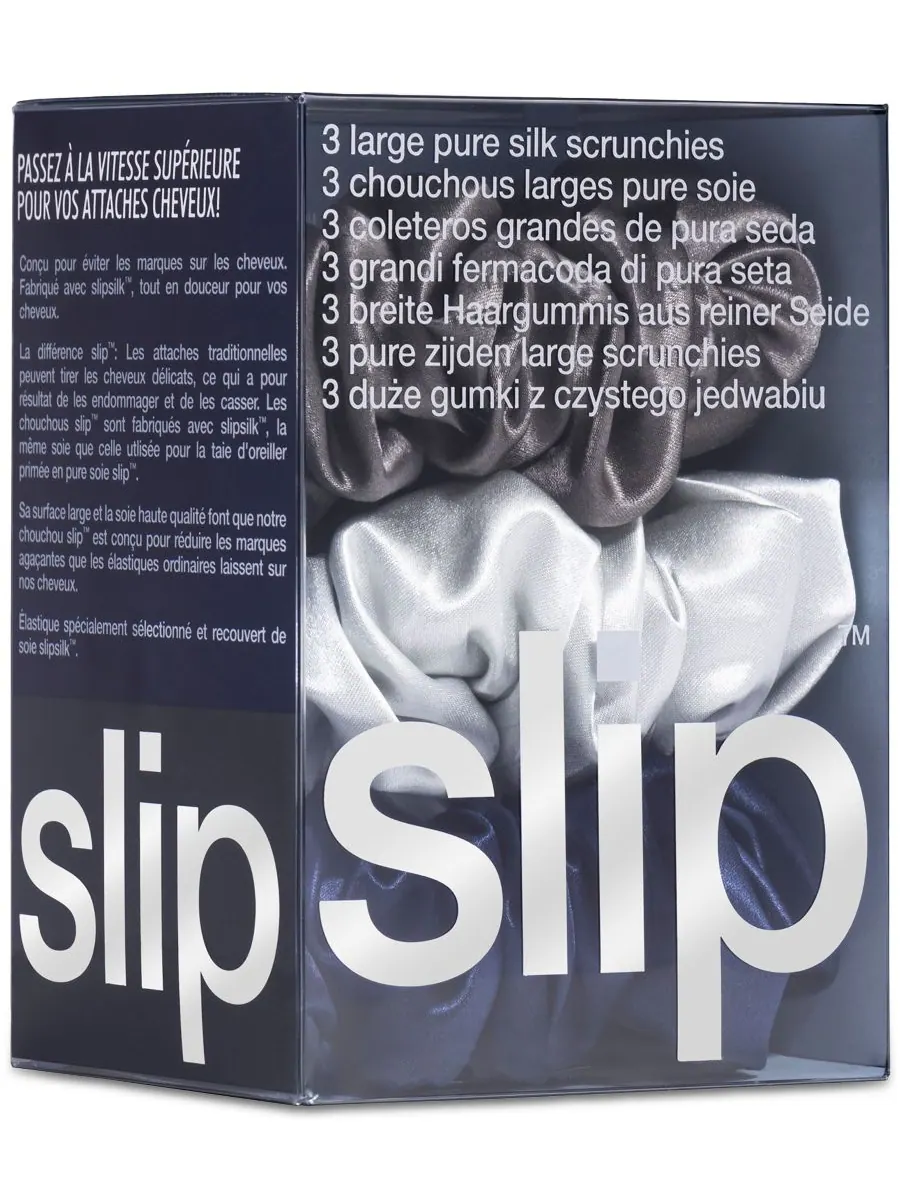 Набор из 3 больших резинок для волос из чистого шелка Slip — изображение 4 из 5