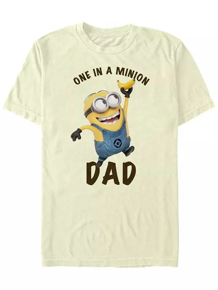 Футболка с коротким рукавом Minions Men's 'Tis The Season To Be Jolly Banana Fifth Sun — прозрачный