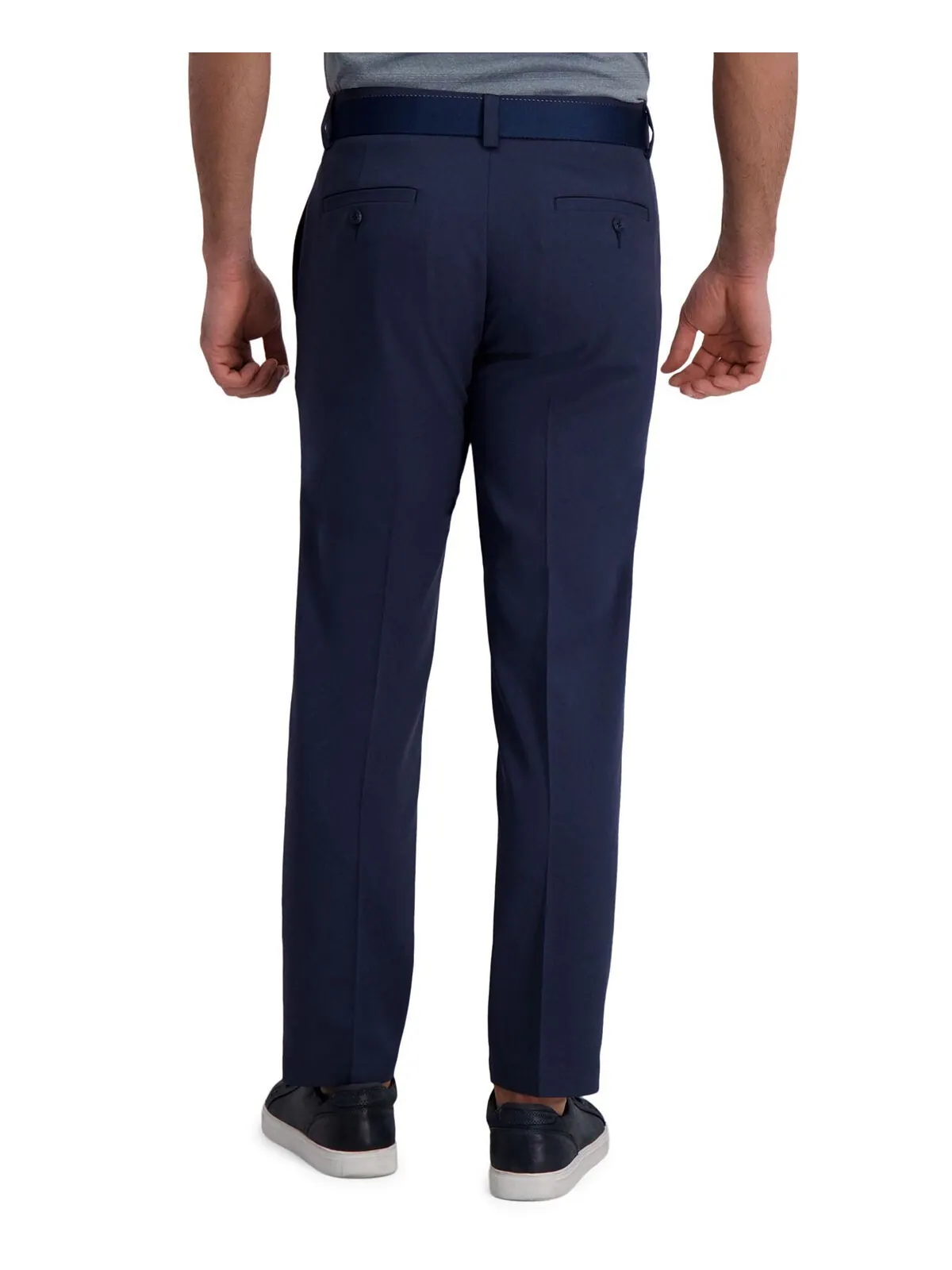 Плоские передние брюки cool right performance flex straight fit Haggar — изображение 3 из 8, чернильный