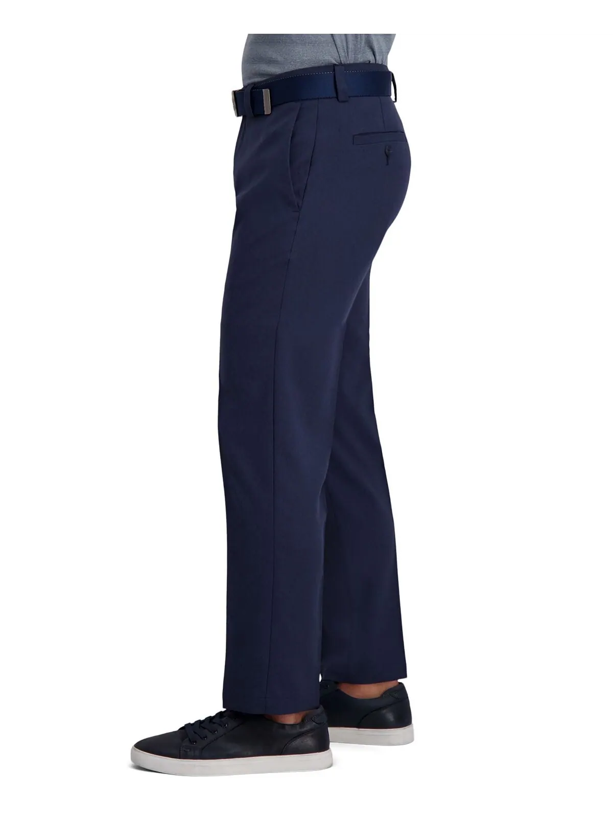 Плоские передние брюки cool right performance flex straight fit Haggar — изображение 4 из 8, чернильный
