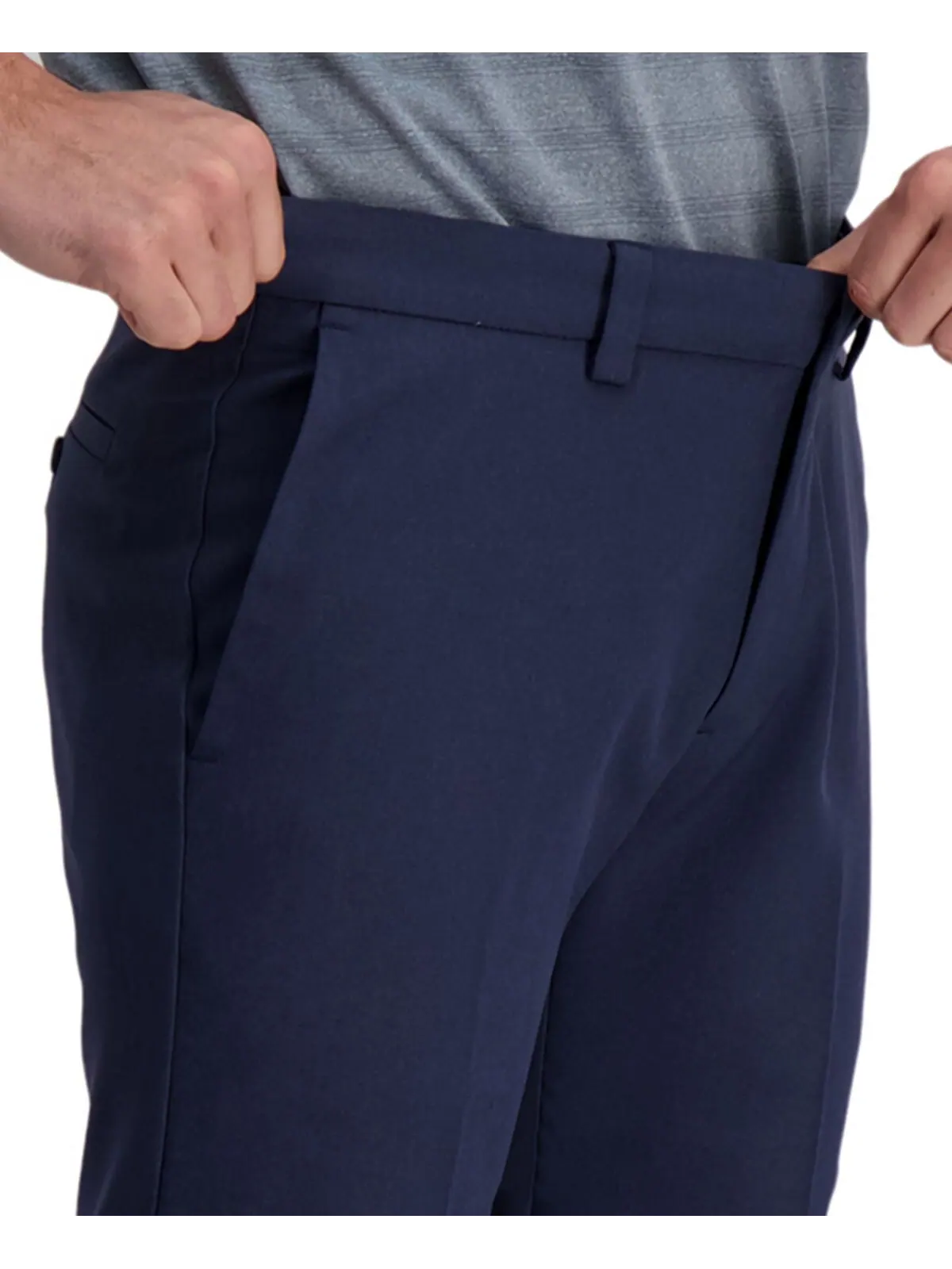 Плоские передние брюки cool right performance flex straight fit Haggar — изображение 5 из 8, чернильный