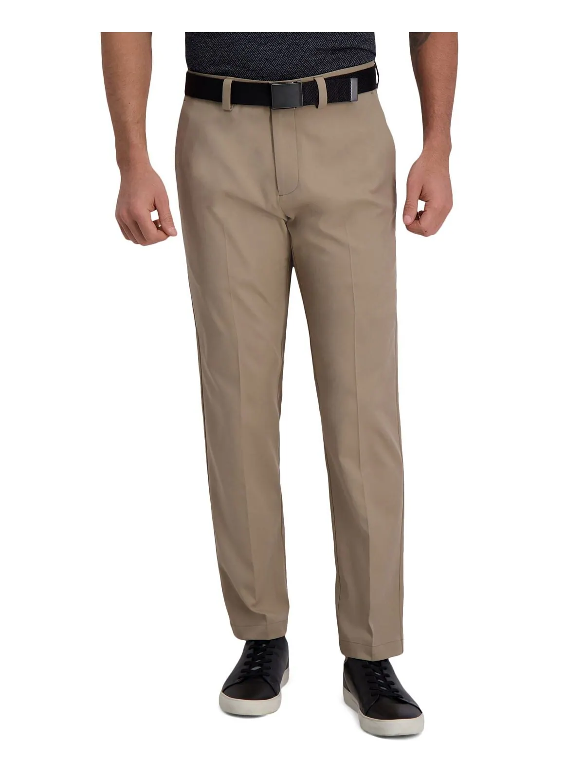 Плоские передние брюки cool right performance flex straight fit Haggar — изображение 2 из 8, хаки