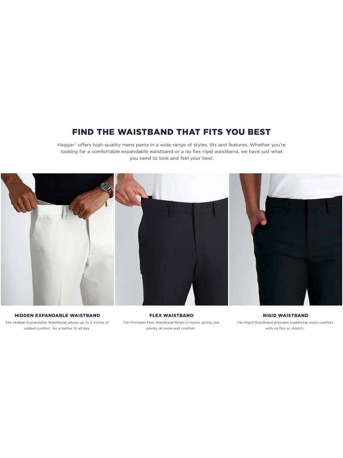 Плоские передние брюки cool right performance flex straight fit Haggar — изображение 8 из 8, хаки