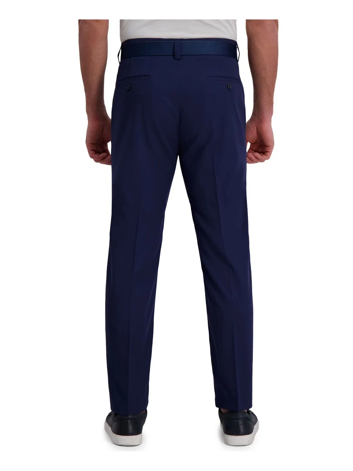 Плоские передние брюки cool right performance flex straight fit Haggar — изображение 3 из 7, синий