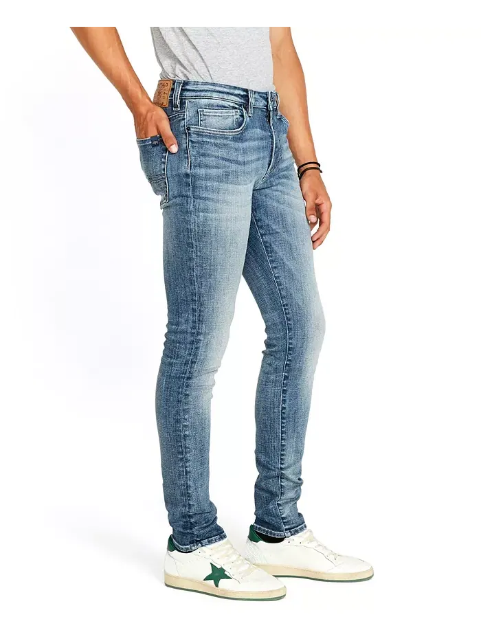 Мужские джинсы Skinny Max Stretch Buffalo David Bitton — изображение 2 из 10, синий