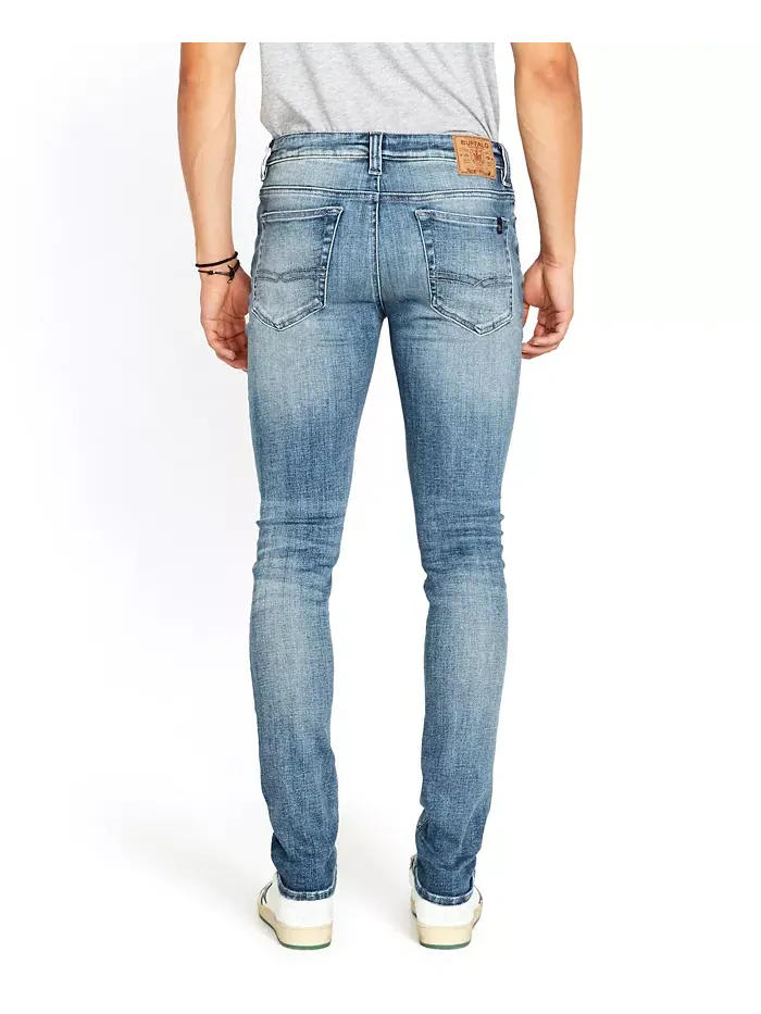 Мужские джинсы Skinny Max Stretch Buffalo David Bitton — изображение 6 из 10, синий