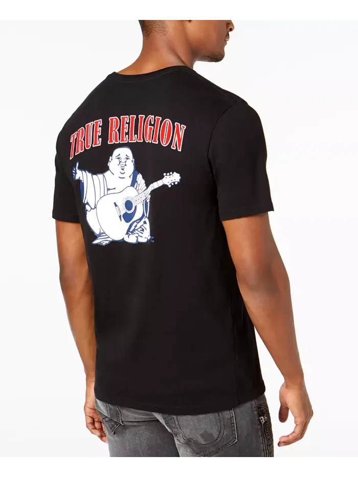 Мужская футболка с коротким рукавом и логотипом Buddha True Religion — изображение 1 из 3, черный