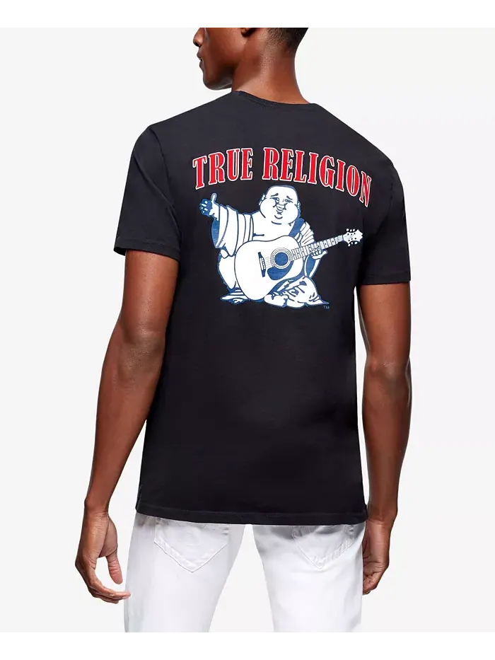 Мужская футболка с коротким рукавом и логотипом Buddha True Religion — изображение 3 из 3, черный