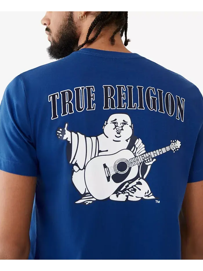 Мужская футболка с коротким рукавом и логотипом Buddha True Religion — изображение 1 из 2, синий