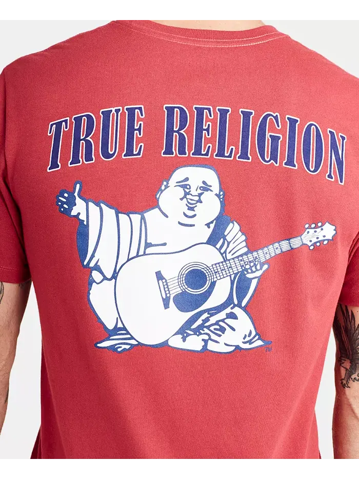 Мужская футболка с коротким рукавом и логотипом Buddha True Religion — изображение 1 из 4, красный