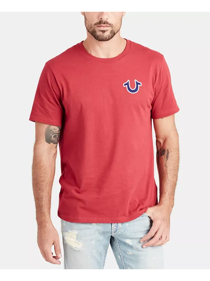 Мужская футболка с коротким рукавом и логотипом Buddha True Religion — изображение 2 из 4, красный
