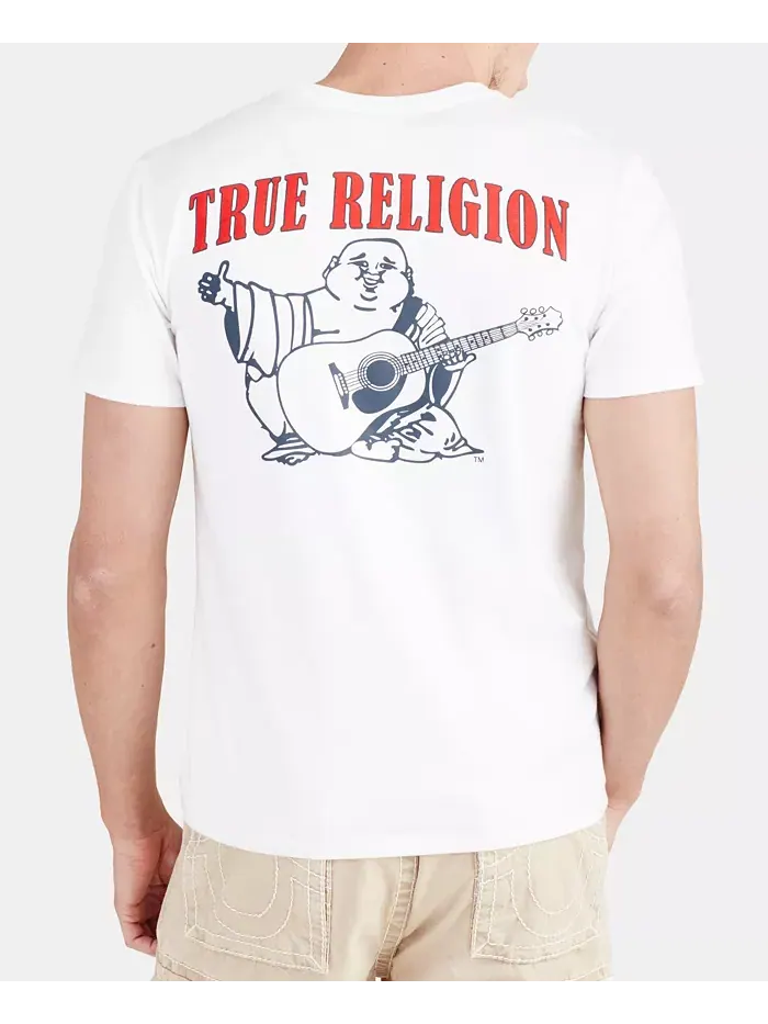 Мужская футболка с коротким рукавом и логотипом Buddha True Religion — белый