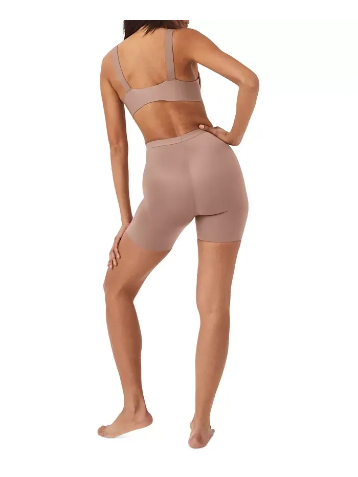 Женские шорты Thinstincts 2.0 с высокой талией до середины бедра SPANX — изображение 3 из 6, коричневый