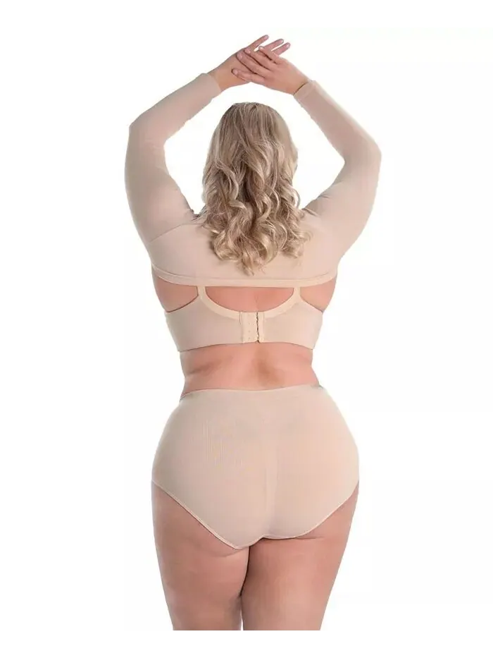 Трусики-стринги SlimMe Seamless Control Top с эффектом утягивания и утягивания MeMoi — изображение 3 из 3, нудовый