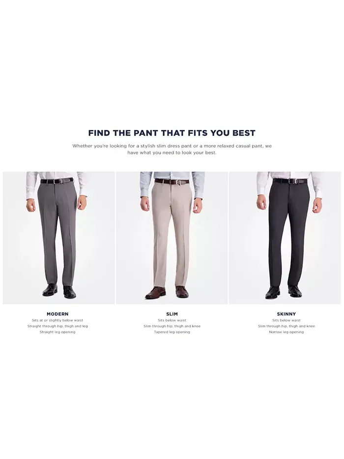 Мужские классические брюки Premium Textured Weave Slim-Fit с эффектом стрейч Kenneth Cole Reaction — изображение 5 из 5