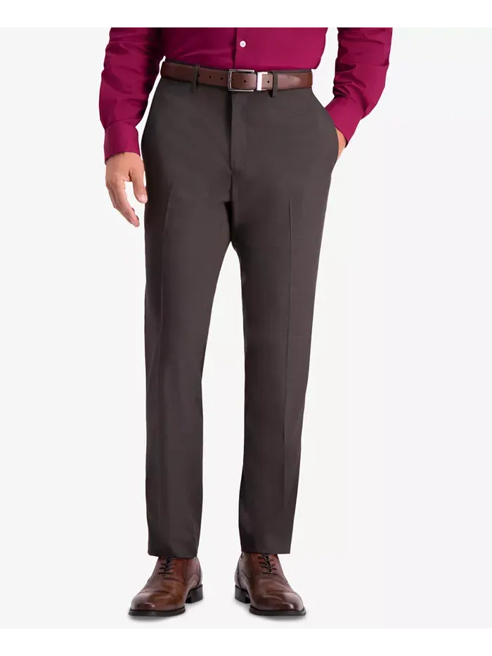 Мужские классические брюки Premium Textured Weave Slim-Fit с эффектом стрейч Kenneth Cole Reaction — изображение 1 из 5